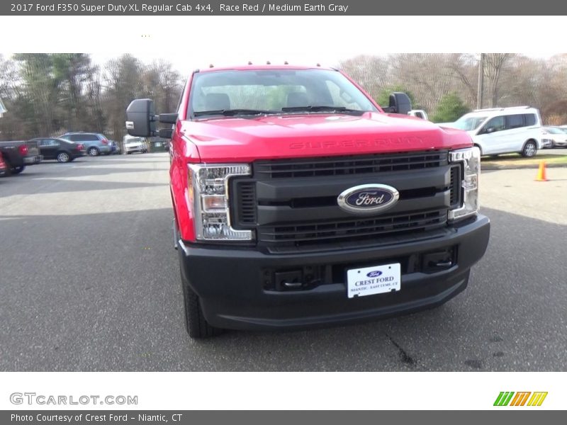 Race Red / Medium Earth Gray 2017 Ford F350 Super Duty XL Regular Cab 4x4