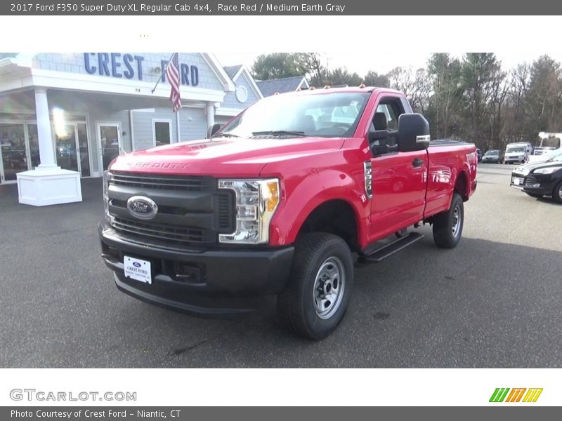Race Red / Medium Earth Gray 2017 Ford F350 Super Duty XL Regular Cab 4x4