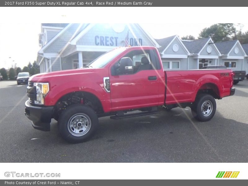 Race Red / Medium Earth Gray 2017 Ford F350 Super Duty XL Regular Cab 4x4