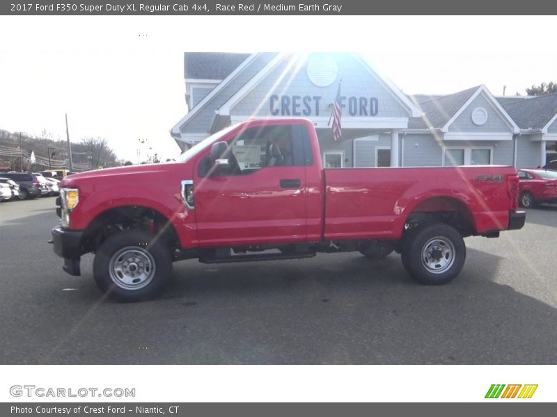Race Red / Medium Earth Gray 2017 Ford F350 Super Duty XL Regular Cab 4x4