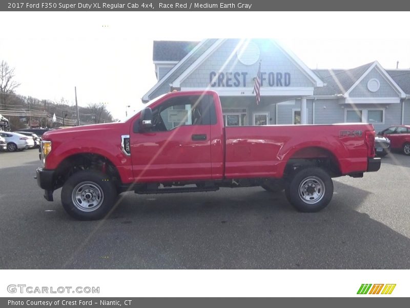 Race Red / Medium Earth Gray 2017 Ford F350 Super Duty XL Regular Cab 4x4
