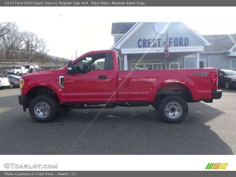 Race Red / Medium Earth Gray 2017 Ford F350 Super Duty XL Regular Cab 4x4