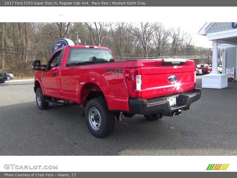 Race Red / Medium Earth Gray 2017 Ford F350 Super Duty XL Regular Cab 4x4