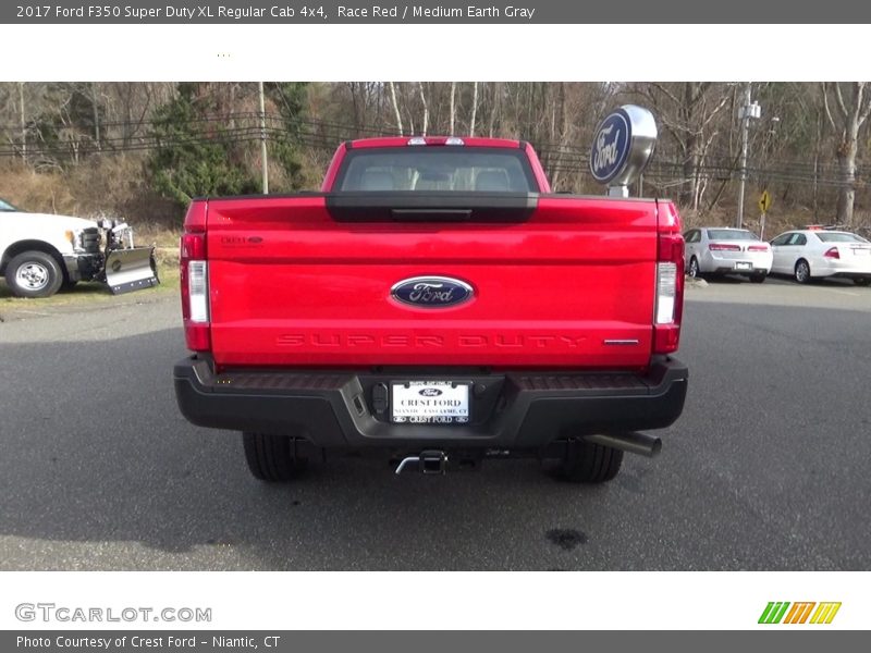Race Red / Medium Earth Gray 2017 Ford F350 Super Duty XL Regular Cab 4x4