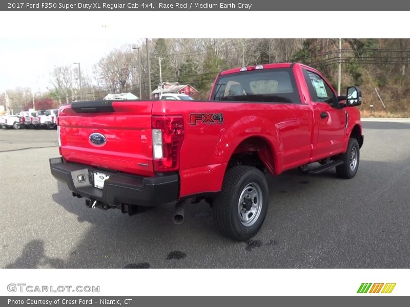 Race Red / Medium Earth Gray 2017 Ford F350 Super Duty XL Regular Cab 4x4