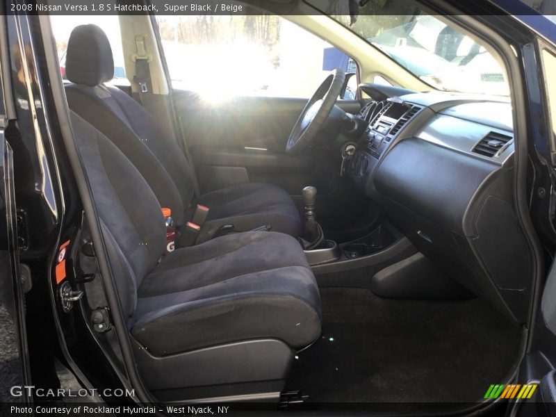 Super Black / Beige 2008 Nissan Versa 1.8 S Hatchback