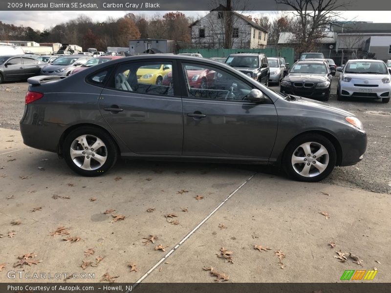 Carbon Gray / Black 2009 Hyundai Elantra SE Sedan