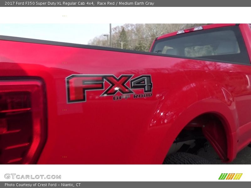 Race Red / Medium Earth Gray 2017 Ford F350 Super Duty XL Regular Cab 4x4