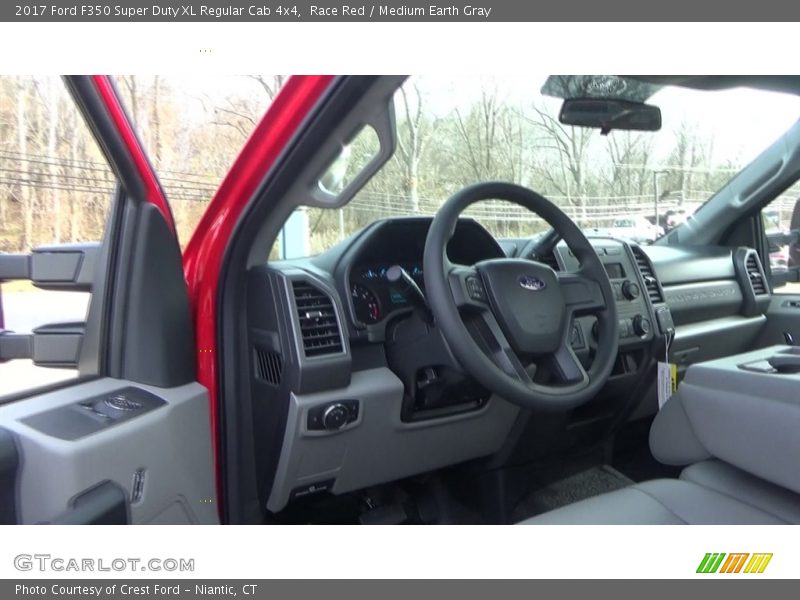Race Red / Medium Earth Gray 2017 Ford F350 Super Duty XL Regular Cab 4x4