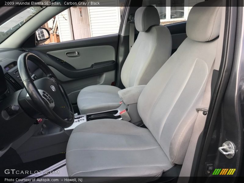 Carbon Gray / Black 2009 Hyundai Elantra SE Sedan