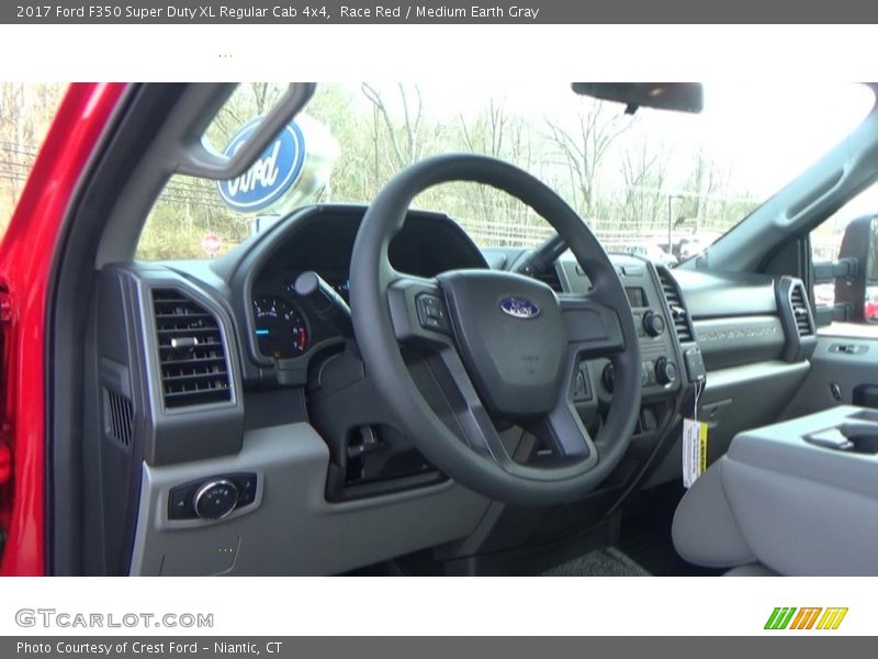 Race Red / Medium Earth Gray 2017 Ford F350 Super Duty XL Regular Cab 4x4