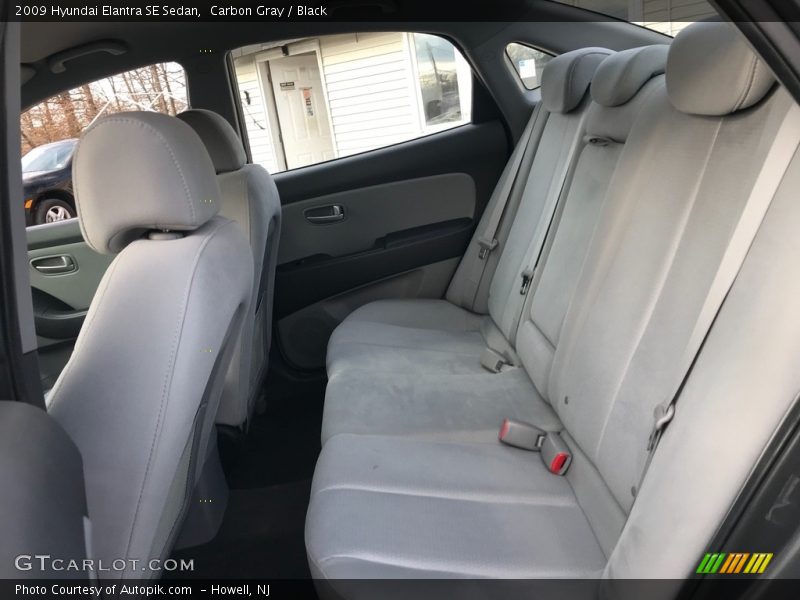Carbon Gray / Black 2009 Hyundai Elantra SE Sedan