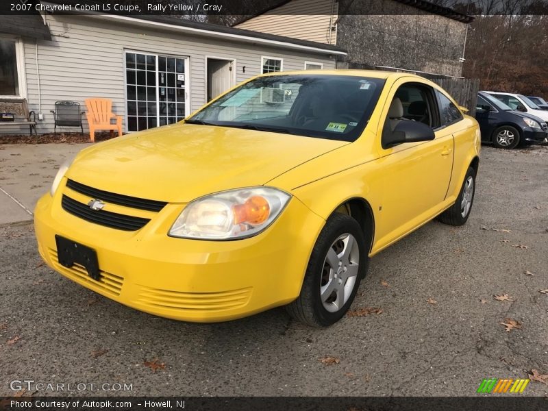 Rally Yellow / Gray 2007 Chevrolet Cobalt LS Coupe