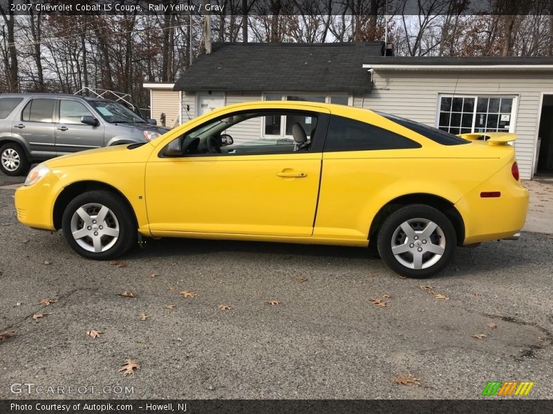 Rally Yellow / Gray 2007 Chevrolet Cobalt LS Coupe