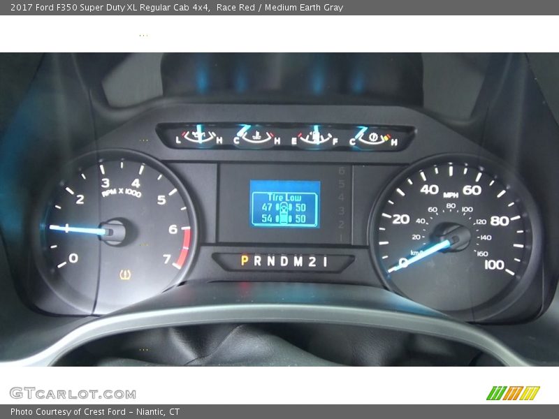 Race Red / Medium Earth Gray 2017 Ford F350 Super Duty XL Regular Cab 4x4