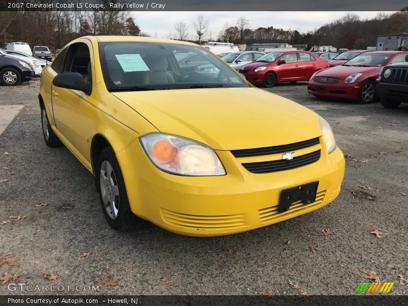 Rally Yellow / Gray 2007 Chevrolet Cobalt LS Coupe