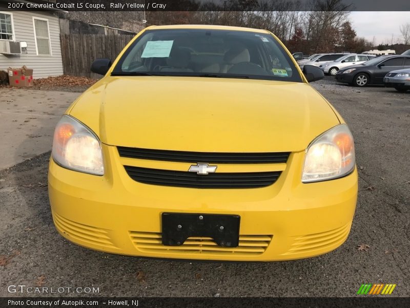 Rally Yellow / Gray 2007 Chevrolet Cobalt LS Coupe