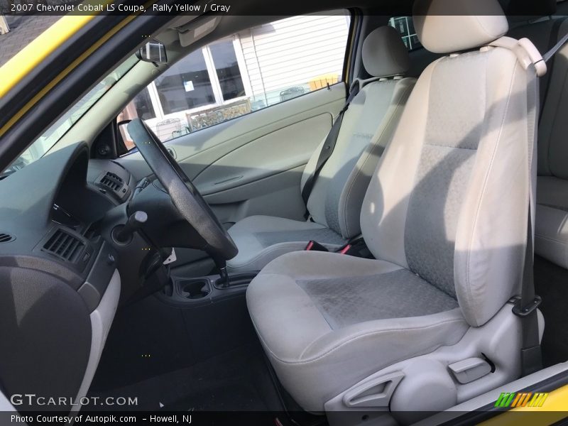 Rally Yellow / Gray 2007 Chevrolet Cobalt LS Coupe