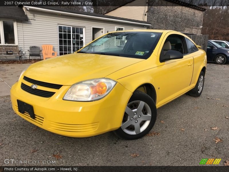 Rally Yellow / Gray 2007 Chevrolet Cobalt LS Coupe