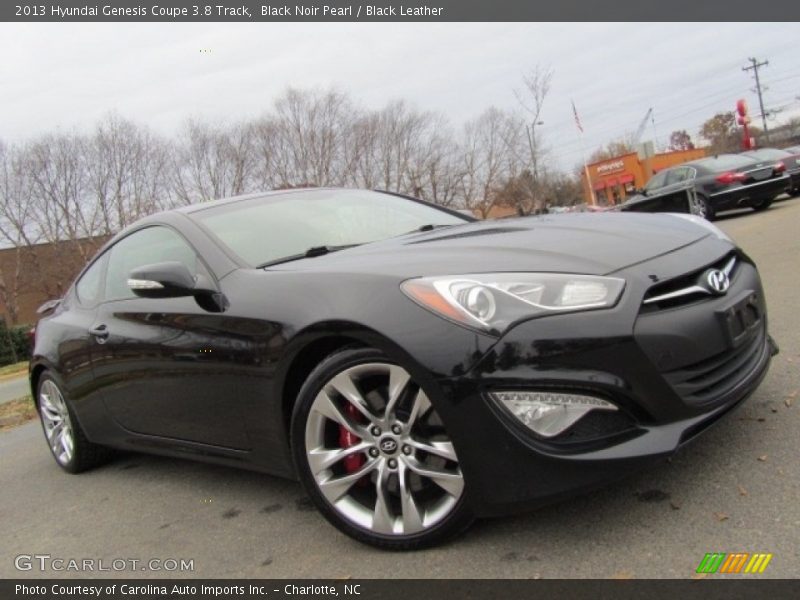 Black Noir Pearl / Black Leather 2013 Hyundai Genesis Coupe 3.8 Track