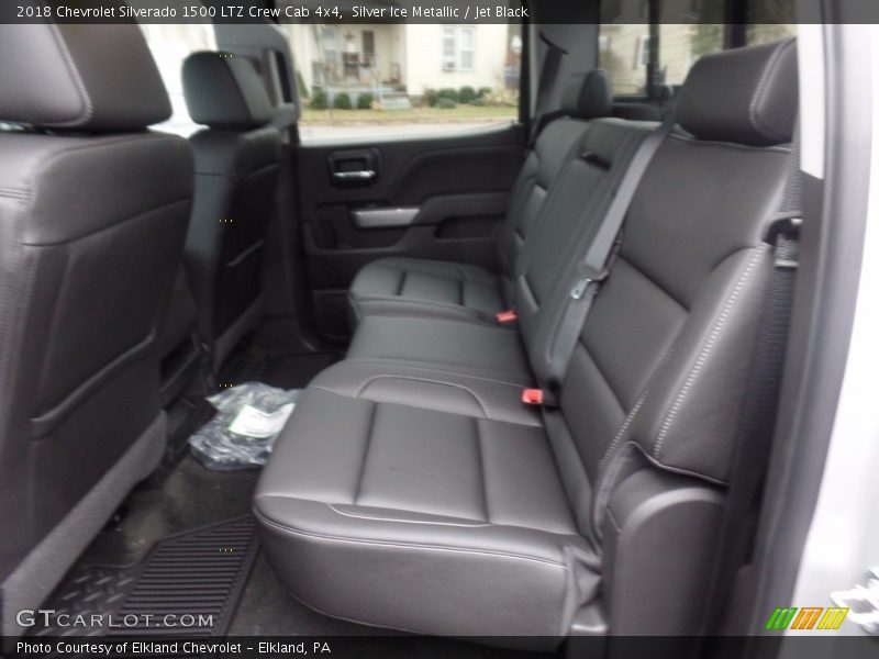 Silver Ice Metallic / Jet Black 2018 Chevrolet Silverado 1500 LTZ Crew Cab 4x4