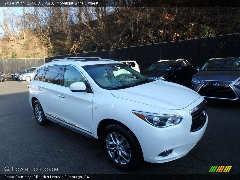 Moonlight White / Wheat 2014 Infiniti QX60 3.5 AWD