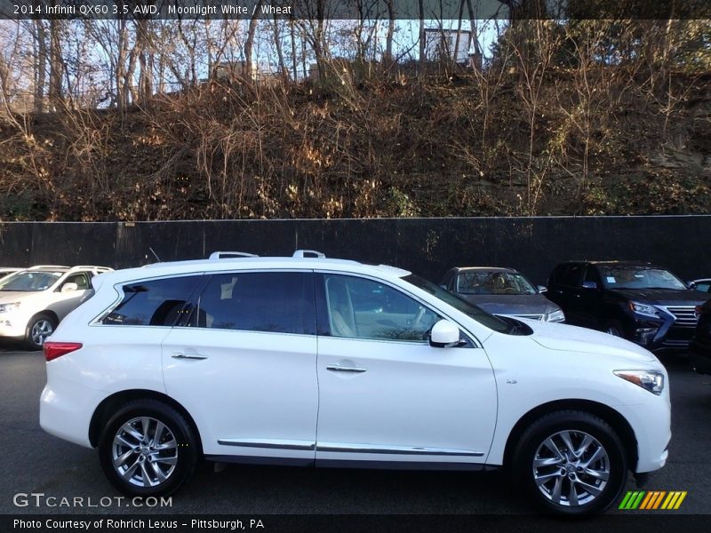 Moonlight White / Wheat 2014 Infiniti QX60 3.5 AWD