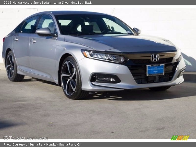 Lunar Silver Metallic / Black 2018 Honda Accord Sport Sedan