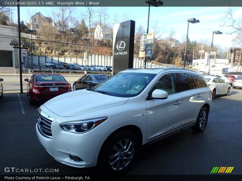 Moonlight White / Wheat 2014 Infiniti QX60 3.5 AWD
