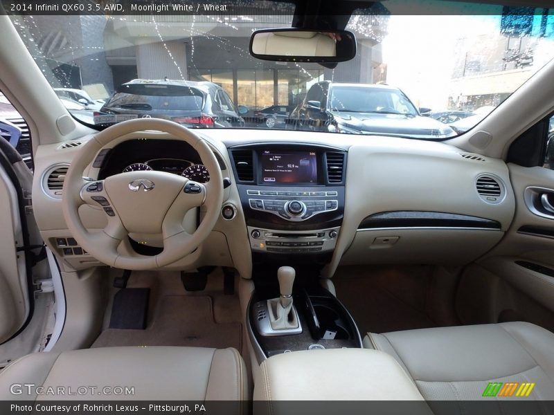 Moonlight White / Wheat 2014 Infiniti QX60 3.5 AWD