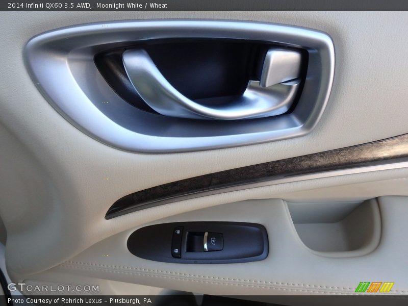 Moonlight White / Wheat 2014 Infiniti QX60 3.5 AWD