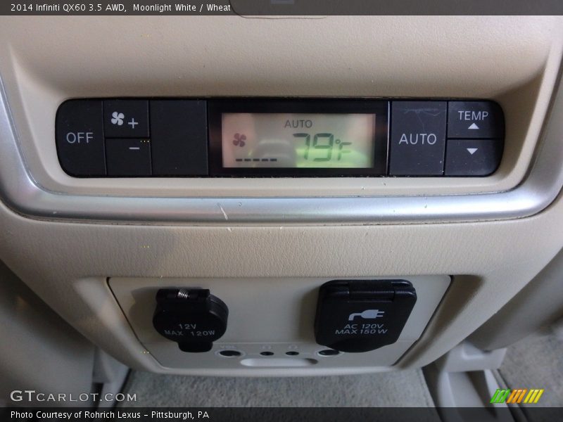 Moonlight White / Wheat 2014 Infiniti QX60 3.5 AWD