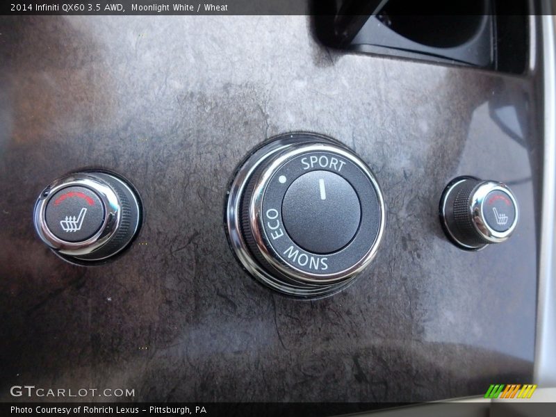 Moonlight White / Wheat 2014 Infiniti QX60 3.5 AWD
