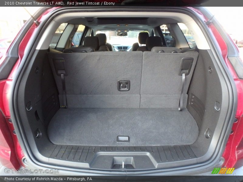 Red Jewel Tintcoat / Ebony 2010 Chevrolet Traverse LT AWD