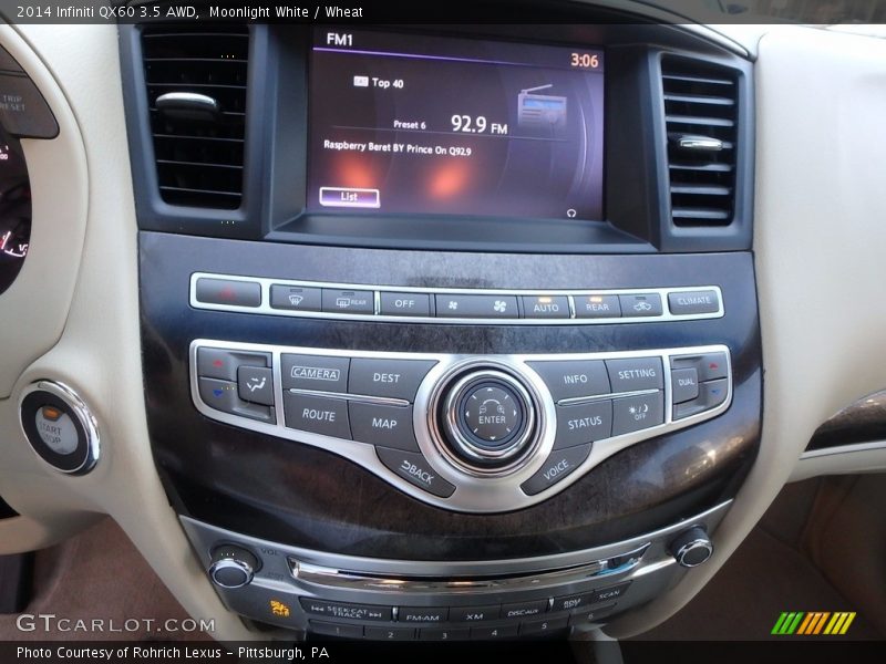 Moonlight White / Wheat 2014 Infiniti QX60 3.5 AWD
