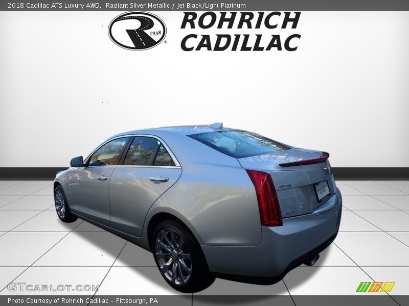 Radiant Silver Metallic / Jet Black/Light Platinum 2018 Cadillac ATS Luxury AWD
