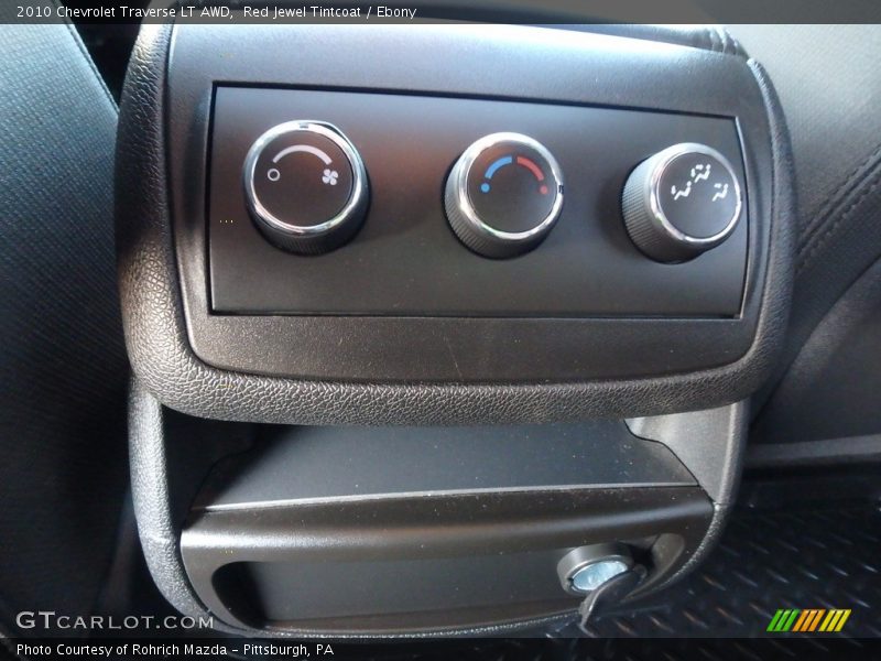 Red Jewel Tintcoat / Ebony 2010 Chevrolet Traverse LT AWD