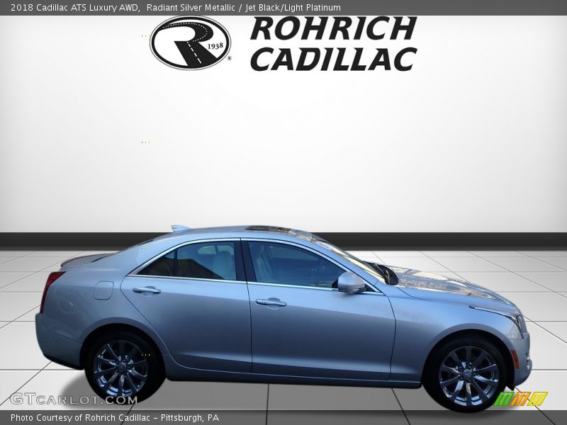 Radiant Silver Metallic / Jet Black/Light Platinum 2018 Cadillac ATS Luxury AWD