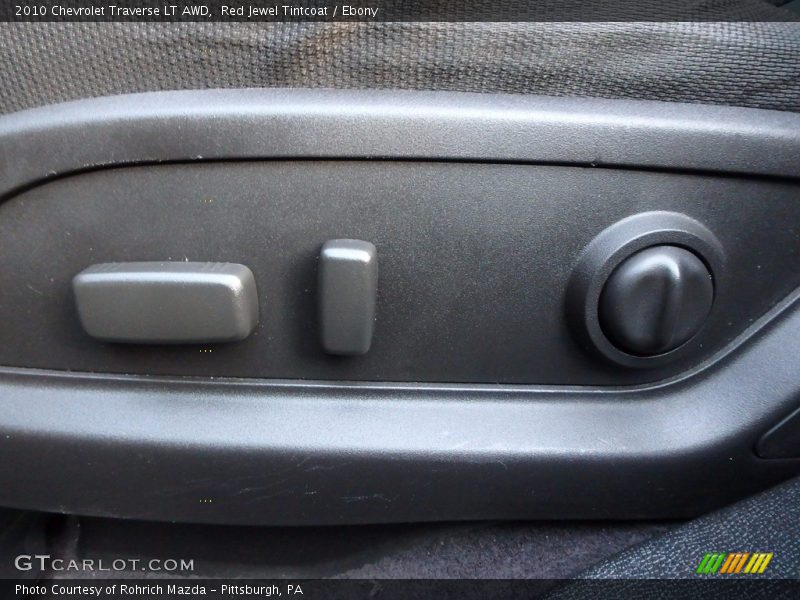 Red Jewel Tintcoat / Ebony 2010 Chevrolet Traverse LT AWD