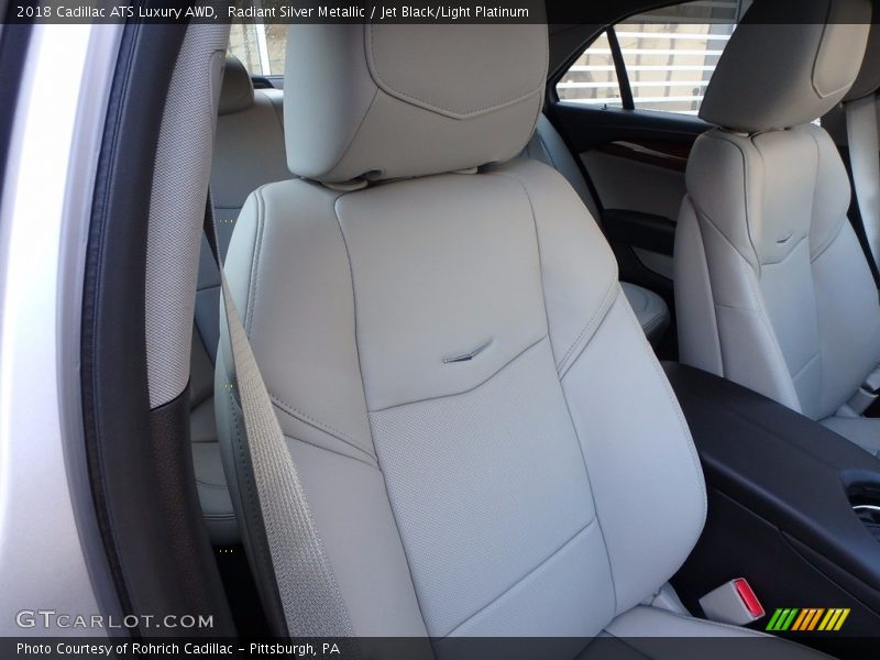 Radiant Silver Metallic / Jet Black/Light Platinum 2018 Cadillac ATS Luxury AWD