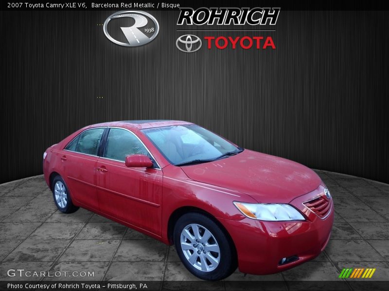 Barcelona Red Metallic / Bisque 2007 Toyota Camry XLE V6