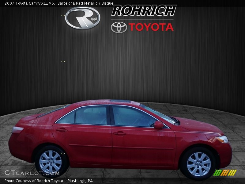 Barcelona Red Metallic / Bisque 2007 Toyota Camry XLE V6