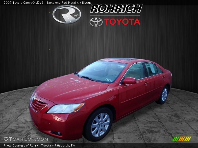 Barcelona Red Metallic / Bisque 2007 Toyota Camry XLE V6