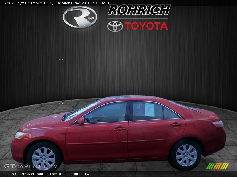 Barcelona Red Metallic / Bisque 2007 Toyota Camry XLE V6