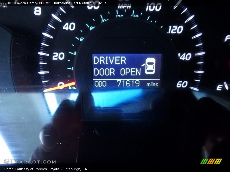 Barcelona Red Metallic / Bisque 2007 Toyota Camry XLE V6