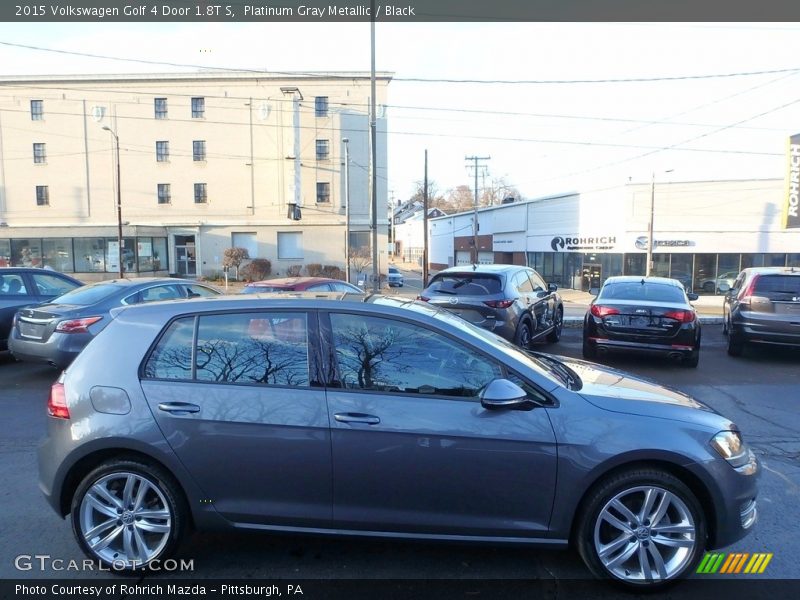 Platinum Gray Metallic / Black 2015 Volkswagen Golf 4 Door 1.8T S
