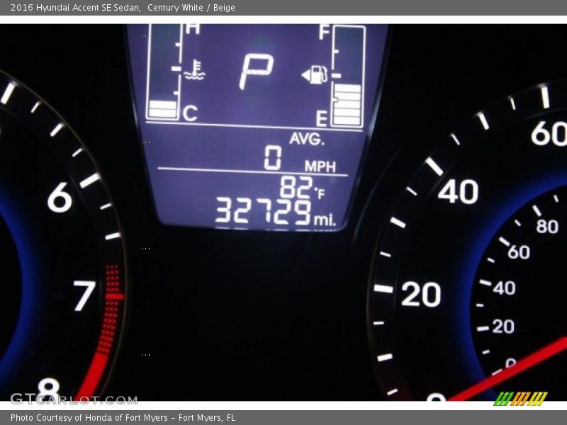 Century White / Beige 2016 Hyundai Accent SE Sedan