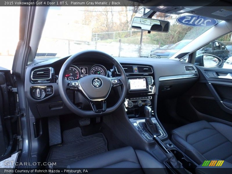 Platinum Gray Metallic / Black 2015 Volkswagen Golf 4 Door 1.8T S