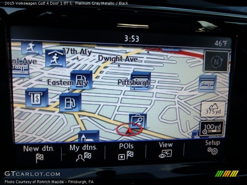 Platinum Gray Metallic / Black 2015 Volkswagen Golf 4 Door 1.8T S