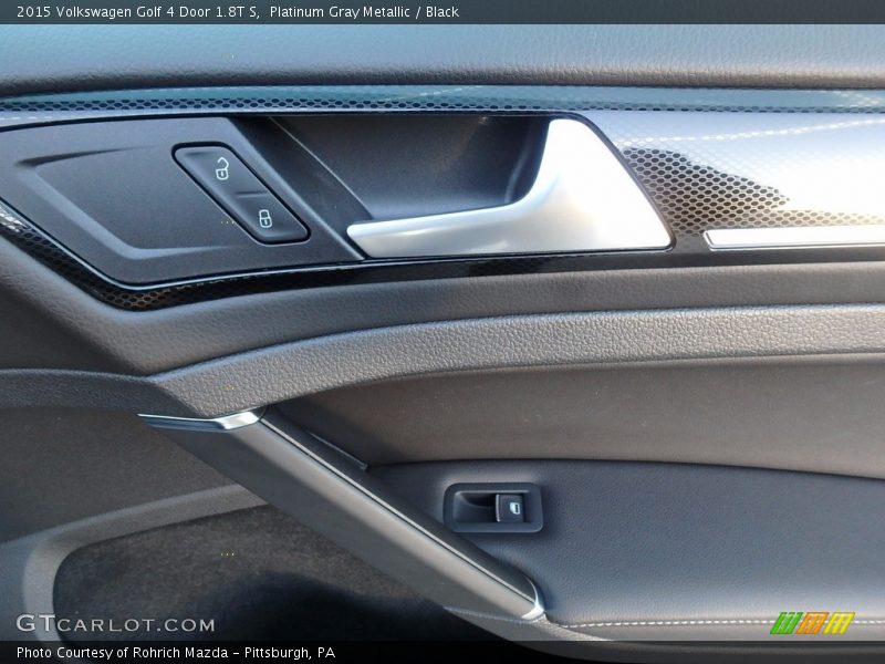 Platinum Gray Metallic / Black 2015 Volkswagen Golf 4 Door 1.8T S